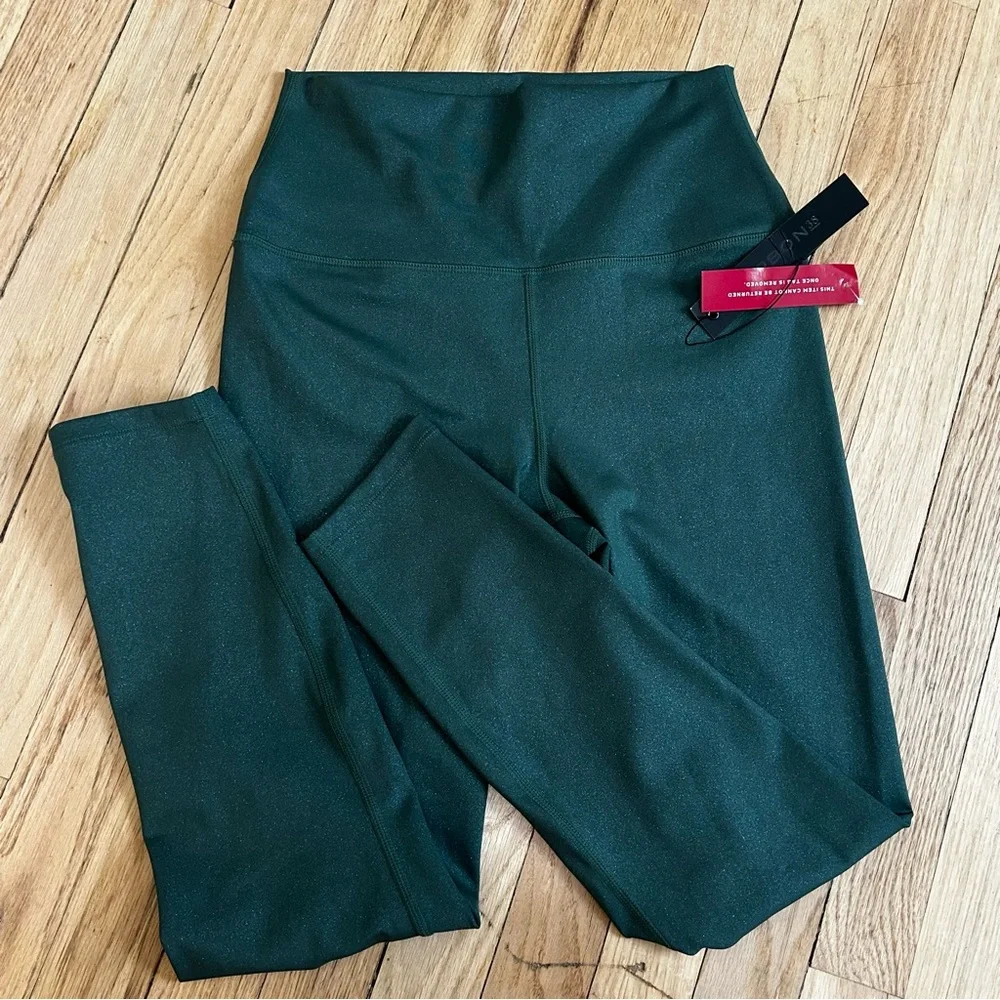 Carbon38 Shine Powder 7/8 Legging Shine Powder‎ Evergreen medium green women’s